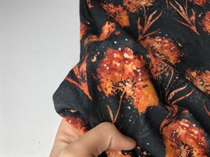 Viscosejersey - brændte toner og fine detaljer